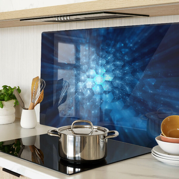 Szklana deska kuchenna Niebieskie promienie świetlne