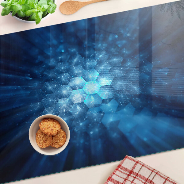 Tabla de cortar rayos de luz azul