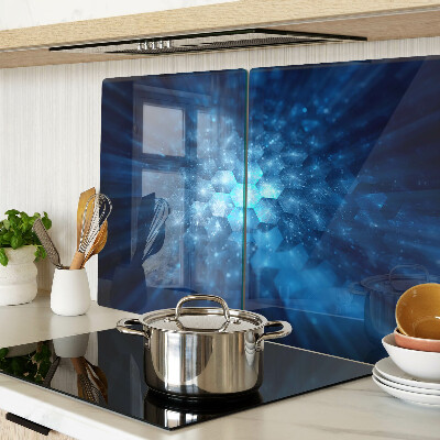 Szklana deska kuchenna Niebieskie promienie świetlne