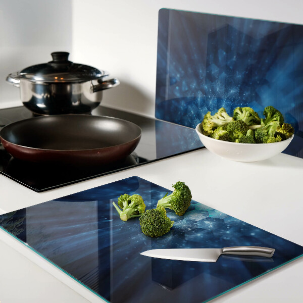 Tabla de cortar rayos de luz azul