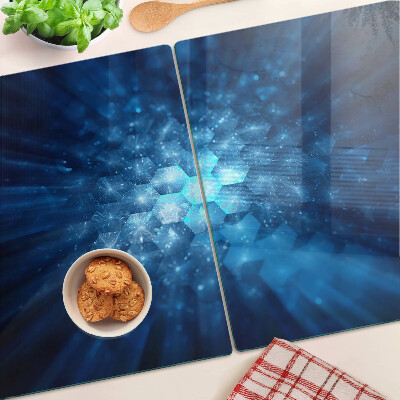 Tabla de cortar rayos de luz azul