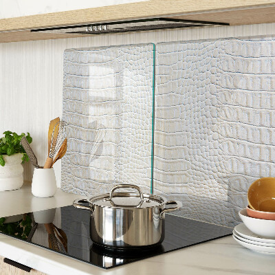 Tabla de cortar de cristal Patrón de piel de cocodrilo