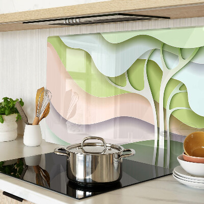 Tabla de cortar Ondas abstractas en colores pastel