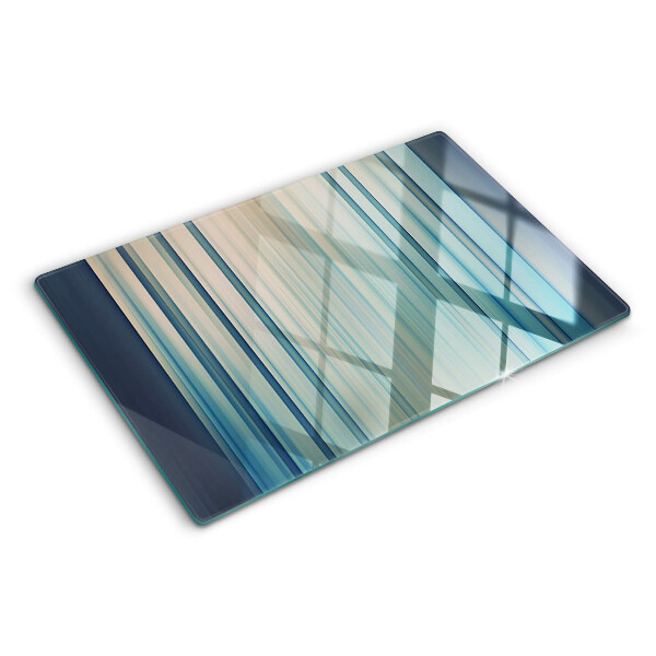 Tabla de cortar Líneas abstractas en tonos azules