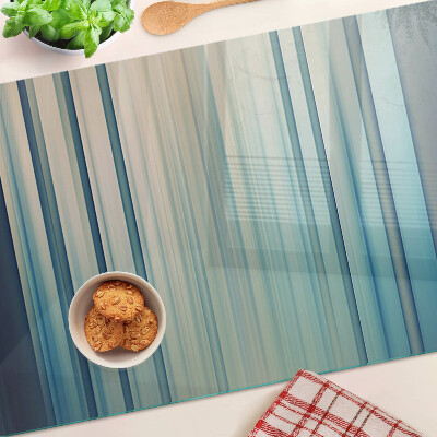 Tabla de cortar Líneas abstractas en tonos azules