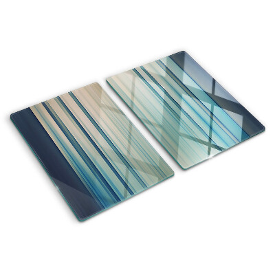 Tabla de cortar Líneas abstractas en tonos azules