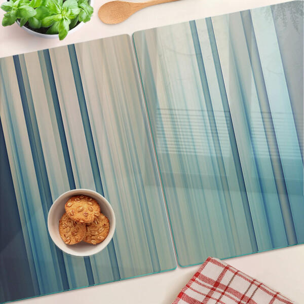 Tabla de cortar Líneas abstractas en tonos azules