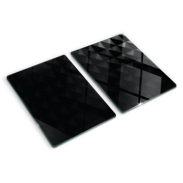 Tabla para cortar Patrones geométricos en tonos negros