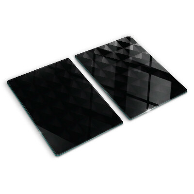 Tabla para cortar Patrones geométricos en tonos negros