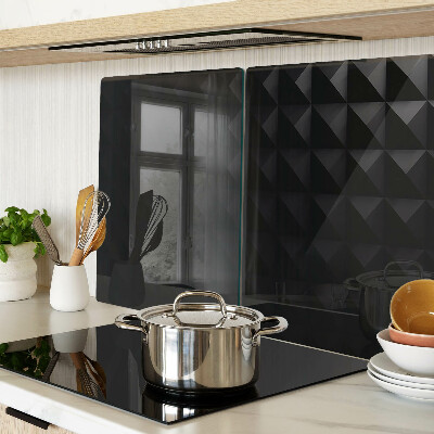 Tabla para cortar Patrones geométricos en tonos negros