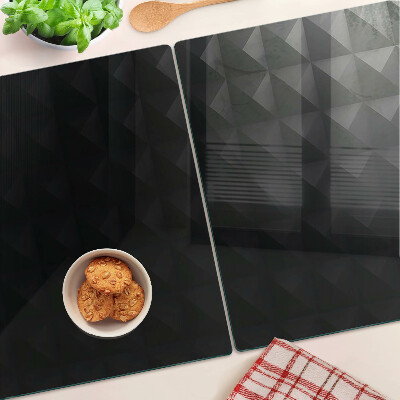 Tabla para cortar Patrones geométricos en tonos negros