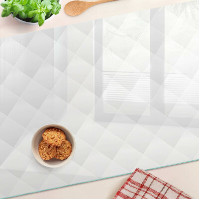Tabla de cortar de cristal Patrón de rombos