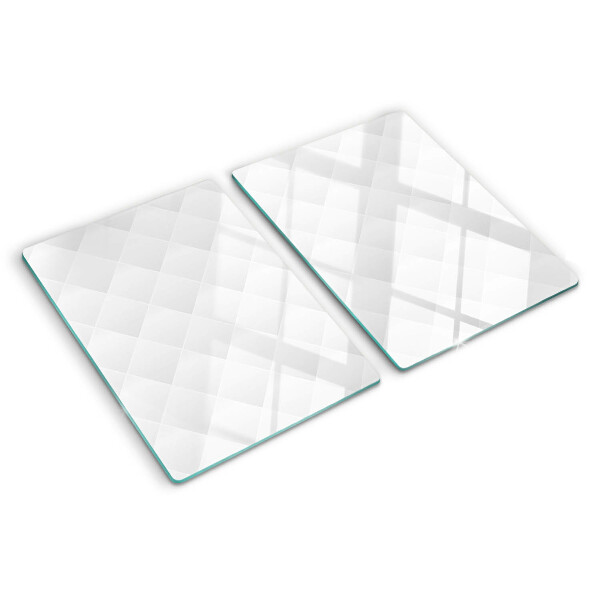 Tabla de cortar de cristal Patrón de rombos