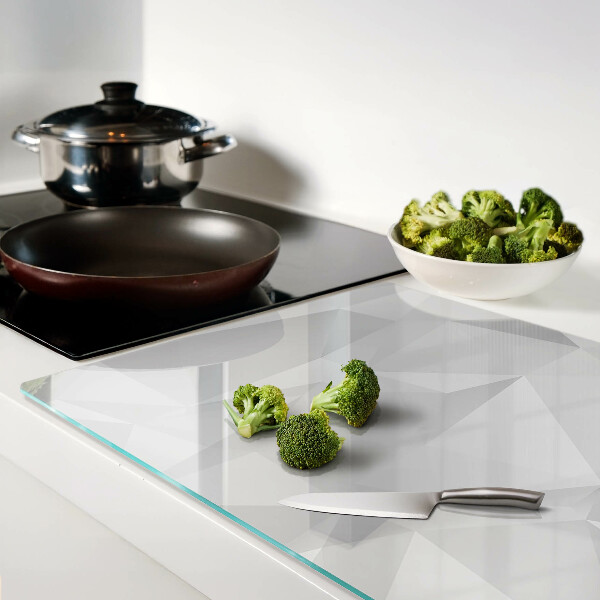 Tabla de cocina Geometría en tonos de gris