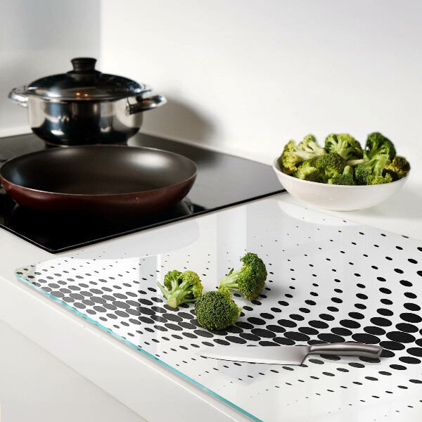 Tabla de cortar de cristal Motivo de lunares