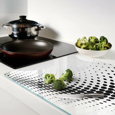 Tabla de cortar de cristal Motivo de lunares