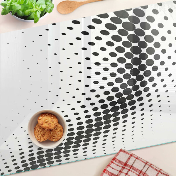 Tabla de cortar de cristal Motivo de lunares