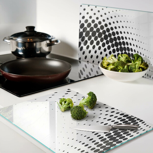 Tabla de cortar de cristal Motivo de lunares