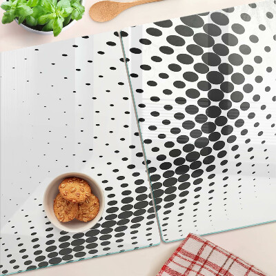 Szklana deska do krojenia Motyw w kropki