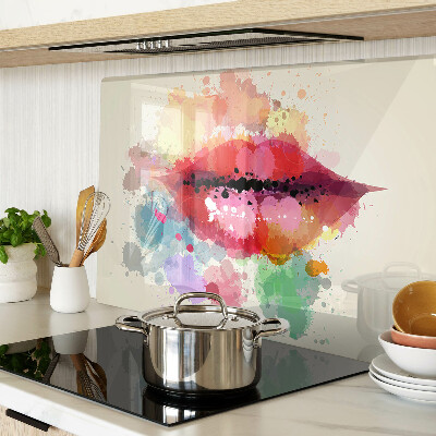 Tabla de cortar Labios en manchas de colores