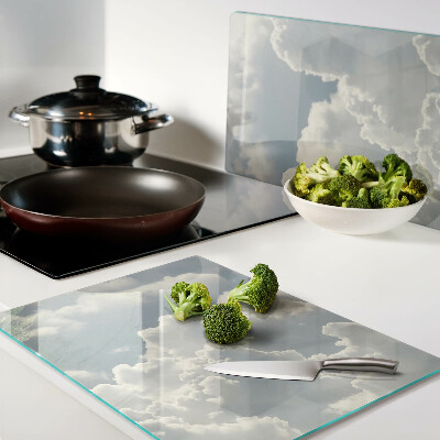 Deska kuchenna szklana Chmury na niebie