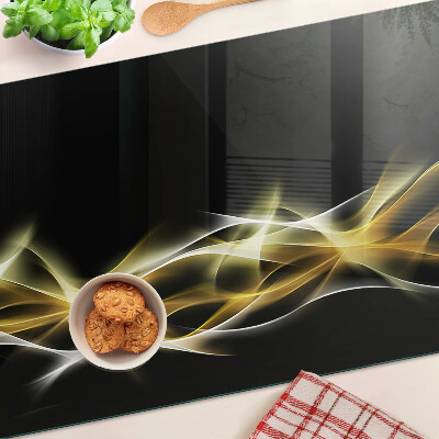 Tabla de cortar Una ola de luz en tonos dorados.