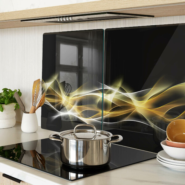 Tabla de cortar Una ola de luz en tonos dorados.