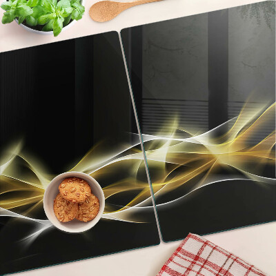 Tabla de cortar Una ola de luz en tonos dorados.