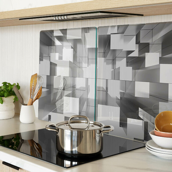 Tabla de cortar de cristal formas geométricas abstractas