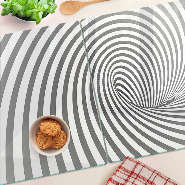Deska kuchenna szklana Motyw spirali optycznej