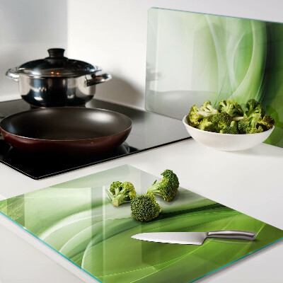 Tabla de cortar Ondas y gradientes verdes