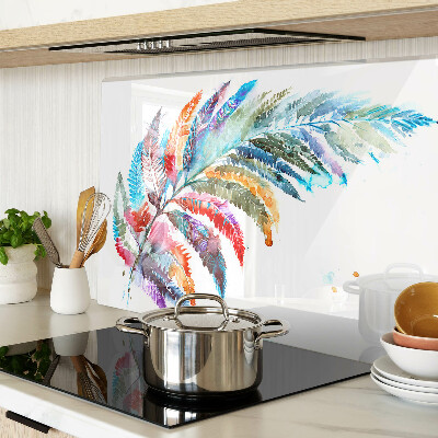 Tabla para cortar Hojas de helecho en colores del arco iris