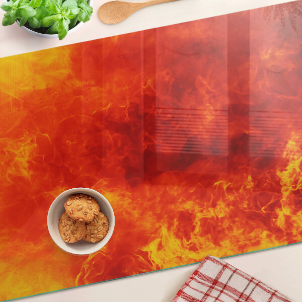 Szklana deska kuchenna Ogień i płomienie
