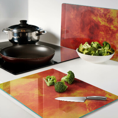 Szklana deska kuchenna Ogień i płomienie