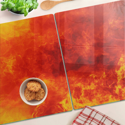 Szklana deska kuchenna Ogień i płomienie
