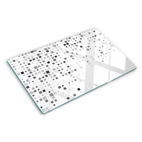 Tabla para cortar Patrones geométricos en tonos de gris