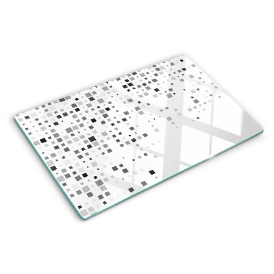 Tabla para cortar Patrones geométricos en tonos de gris