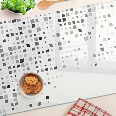 Tabla para cortar Patrones geométricos en tonos de gris