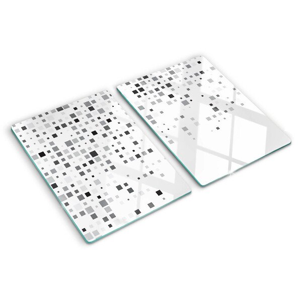 Tabla para cortar Patrones geométricos en tonos de gris