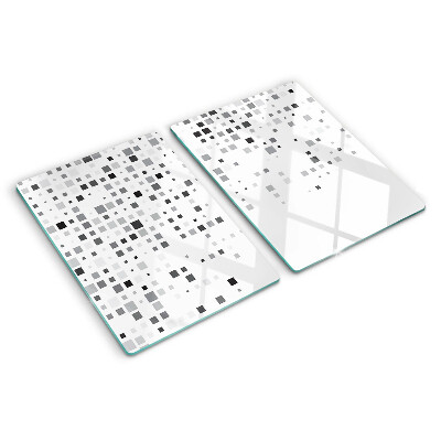 Tabla para cortar Patrones geométricos en tonos de gris