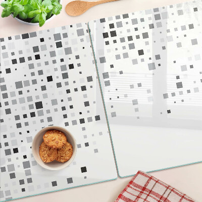 Tabla para cortar Patrones geométricos en tonos de gris