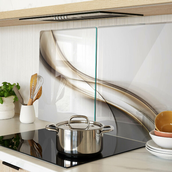 Tabla de cortar de cristal Ondas en tonos beige