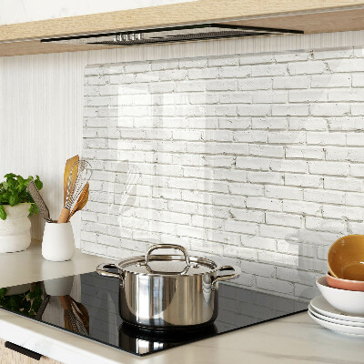 Tabla de cortar pared de ladrillo blanco