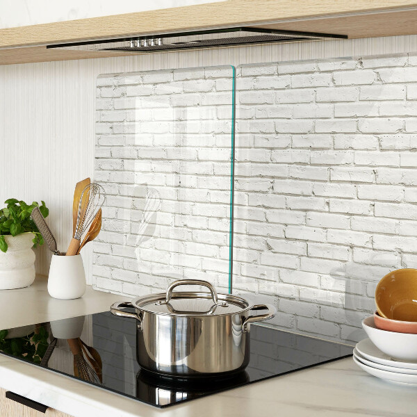 Tabla de cortar pared de ladrillo blanco