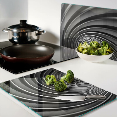 Szklana deska do krojenia Wirujący wzór spiralny