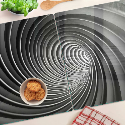 Szklana deska do krojenia Wirujący wzór spiralny