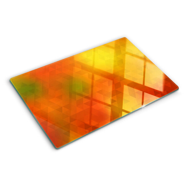 Tabla de cortar Geometría en tonos naranja