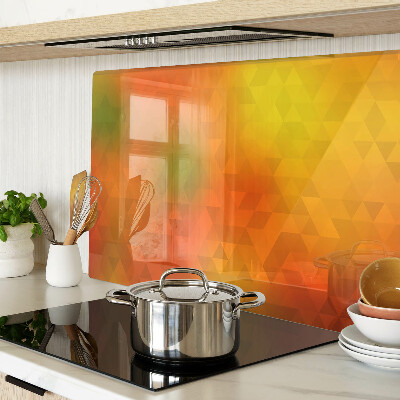 Tabla de cortar Geometría en tonos naranja