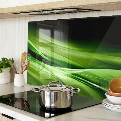 Tabla de cocina Ondas abstractas verdes