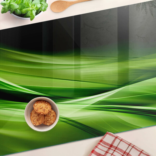 Tabla de cocina Ondas abstractas verdes